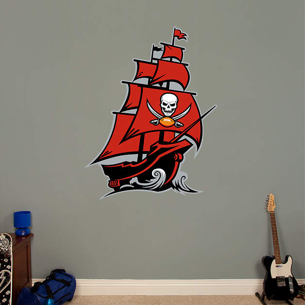 Tampa Bay Buccaneers Pirate Ship Logo Fathead Wall Decal